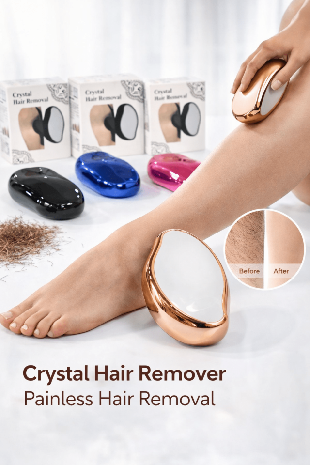 Kristal Epilatör – Ağrısız Tüy Alma Taşı (Crystal Hair Remover) Pürüzsüz Cilt Etkisi