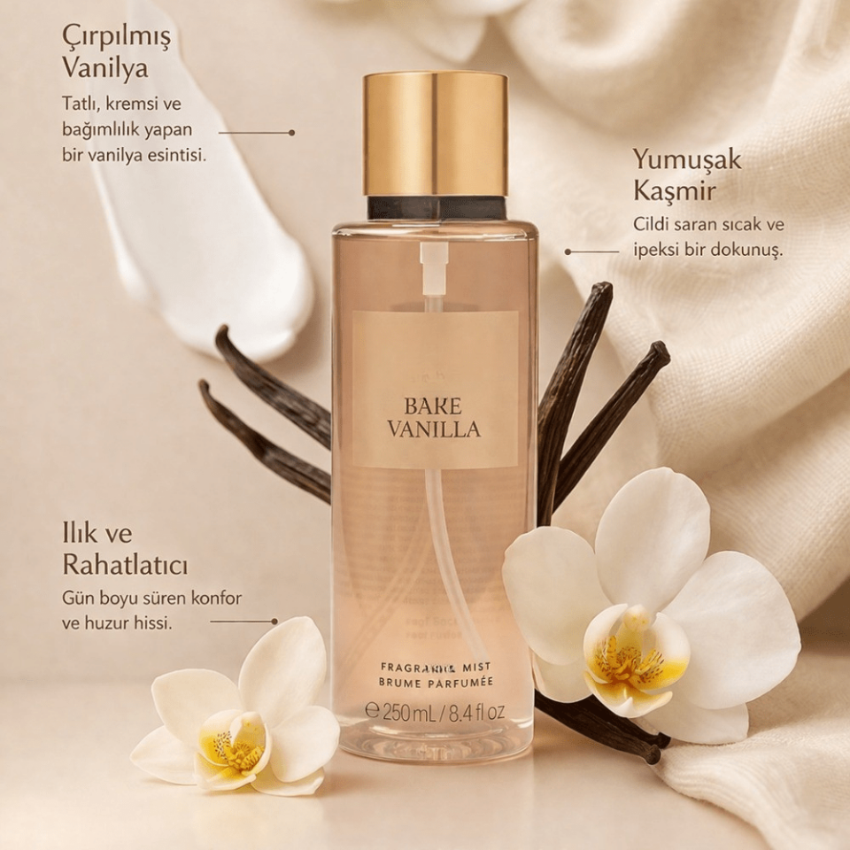 Vanilya & Kaşmir Notalı Sıcak Dokunuş Vücut Spreyi 250 ml