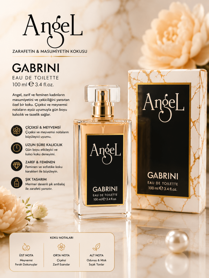 Angel Eau De Toilette Kadın Parfümü 100 ML – Zarif & Kalıcı Çiçeksi Kadın Kokusu