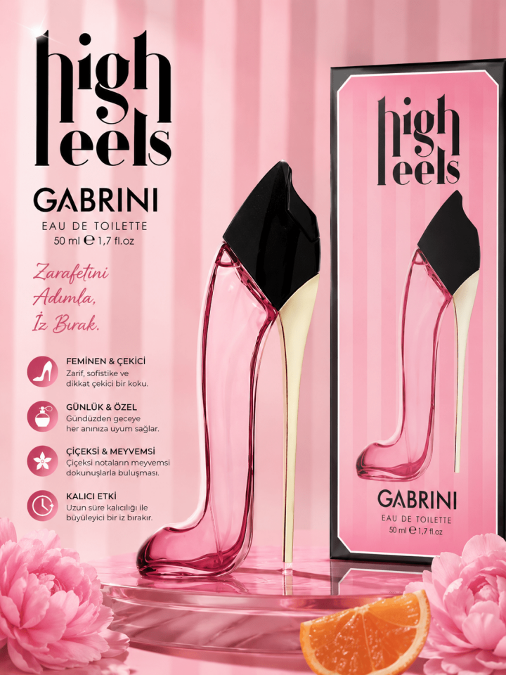 High Heels Eau De Toilette Kadın Parfümü 50 ML – Çiçeksi & Meyvemsi Kalıcı Koku