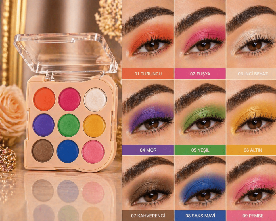 Color Pop 9’lu Profesyonel Göz Farı Paleti