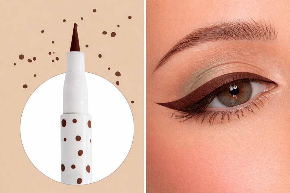 Kahverengi Likit Eyeliner – İnce Uçlu, Kalıcı & Kolay Uygulanan Eyeliner (Doğal Görünüm)