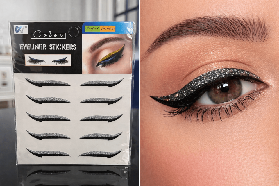 Simli Eyeliner Sticker – Hazır Kuyruklu Yapıştırma Eyeliner (Kolay Uygulama & Kalıcı Etki)