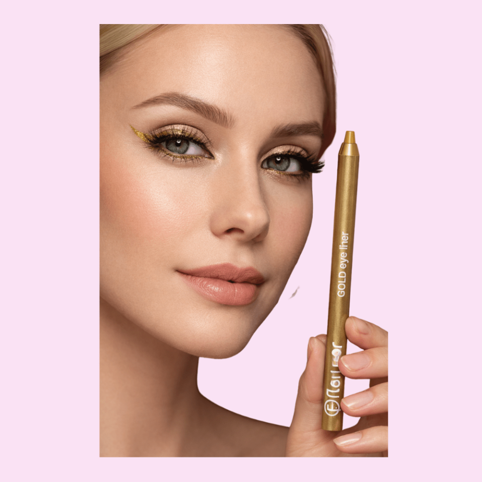 Göz Kalemi & Eyeliner Gold – Işıltılı Altın, Suya Dayanıklı