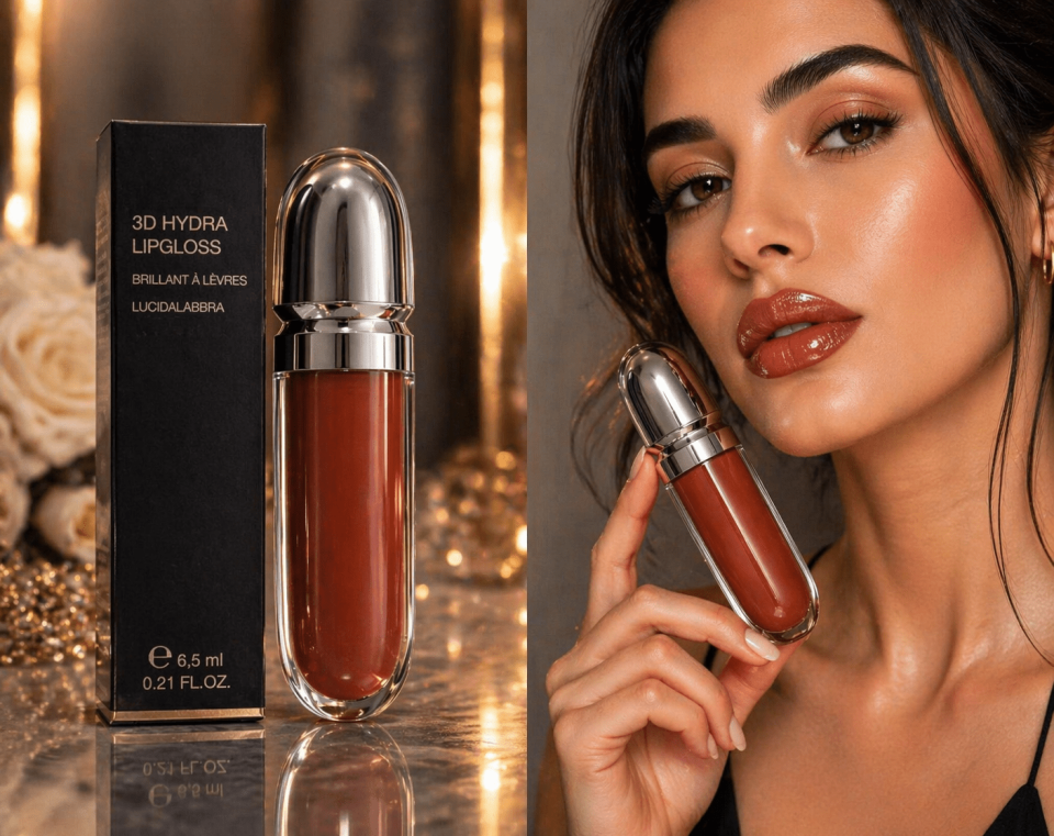 HydraGlow 3D Karamel Nude Parlak Dudak Dolgunlaştırıcı Lip Gloss