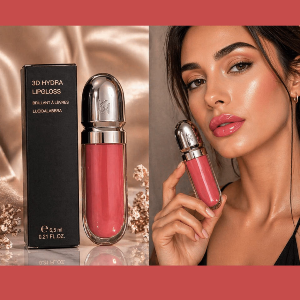 HydraGlow 3D Şeftali Pembe Parlak Dudak Dolgunlaştırıcı Lip Gloss