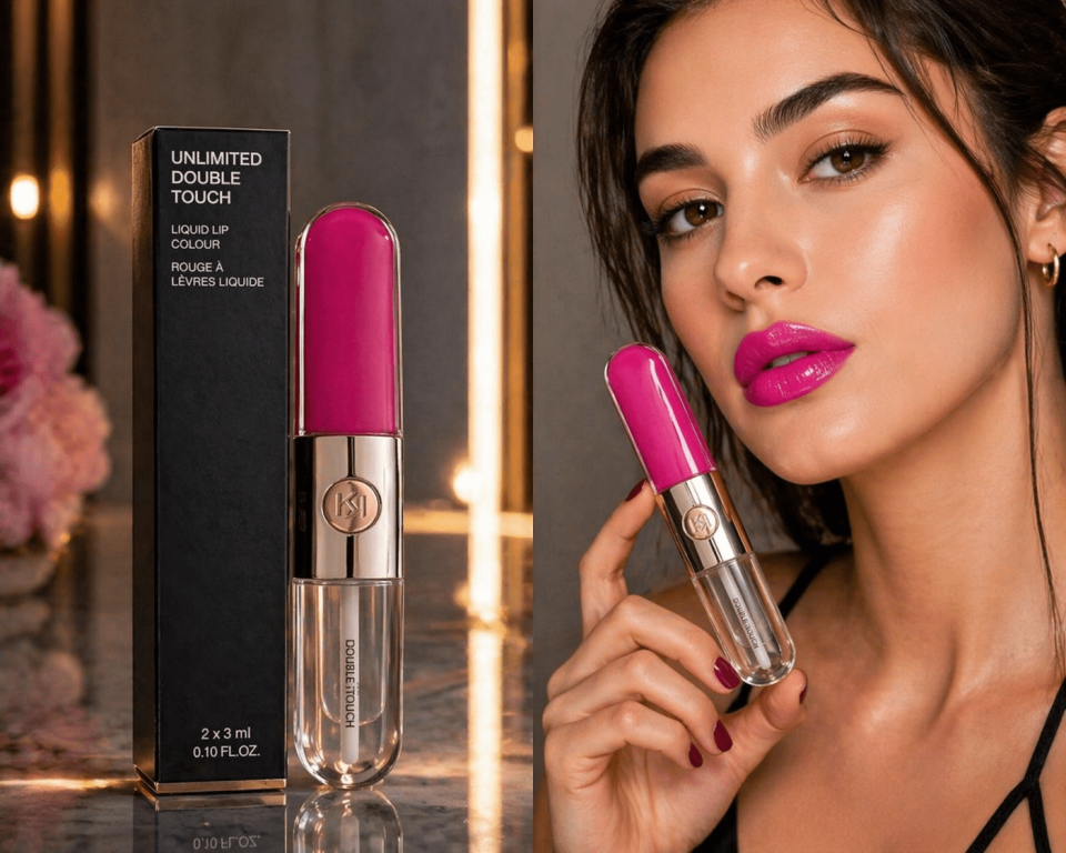 Çift Etkili Likit Ruj & Dudak Yağı – Ultra Shine Pink