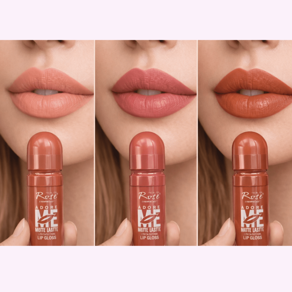 3’lü Likit Mat Ruj Seti – Uzun Süre Kalıcı, Nude Tonlar, Yoğun Pigmentli Lipstick Set
