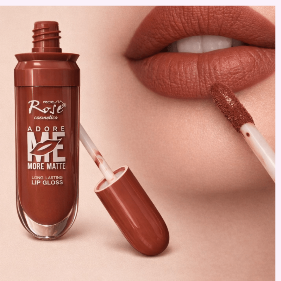 Mat Likit Ruj – Uzun Süre Kalıcı, Yoğun Pigmentli Nude Kahve Ton Lip Gloss
